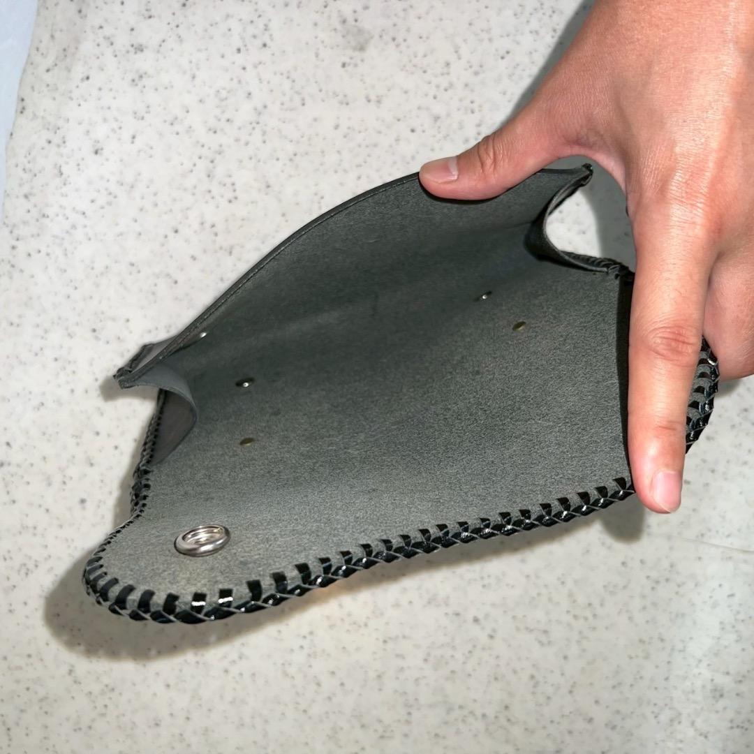 牛本革 ハンドメイド　ウエストポーチ