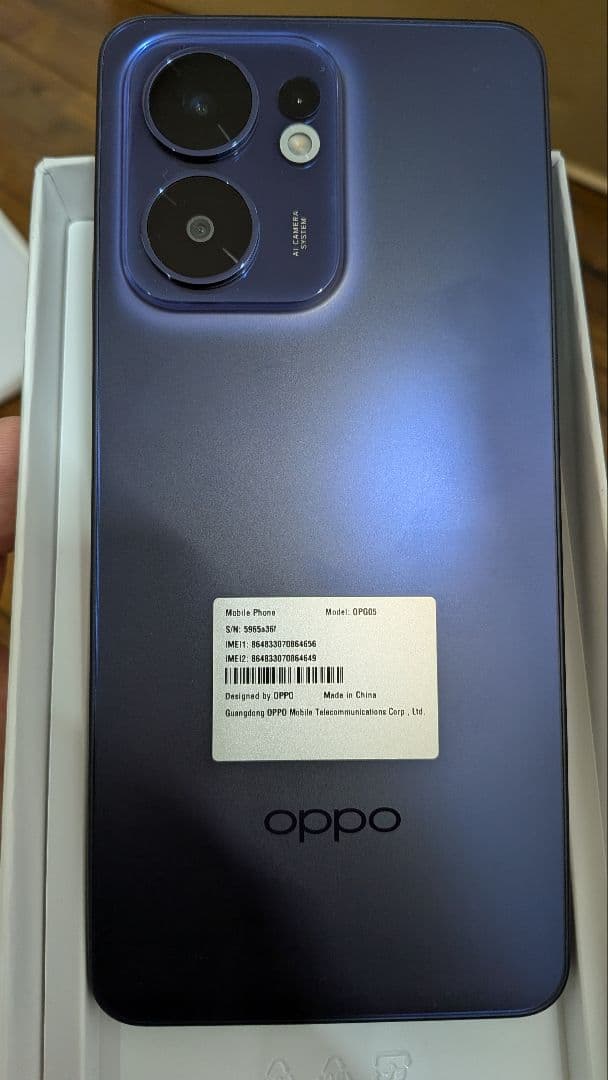 新品 OPPO Reno13 A ルミナスネイビー
