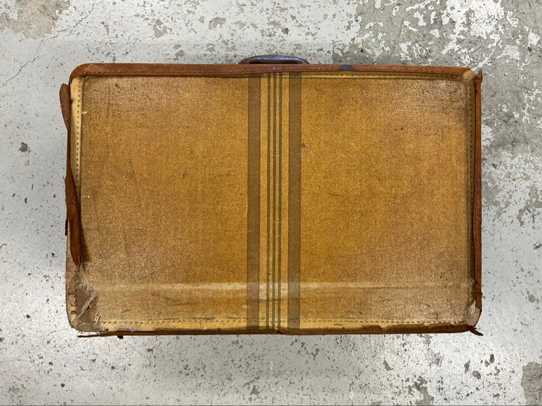 50's〜60's ビンテージ　レザースーツケース　made in USA
