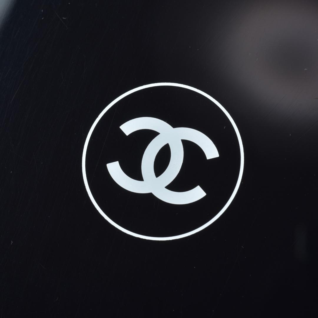美品CHANEL 手鏡 ブラック 非売品 ノベルティ ココマーク ハンドミラー