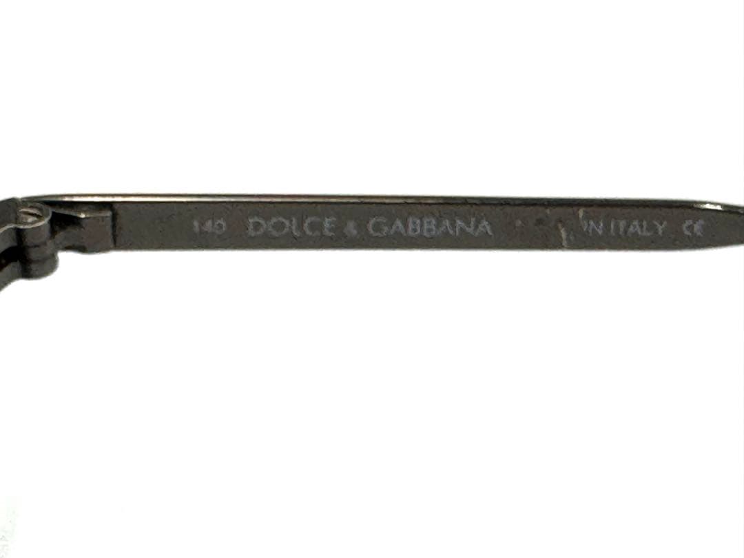 Dolce & Gabbana フルリム オーバル メガネ シルバー 度入り