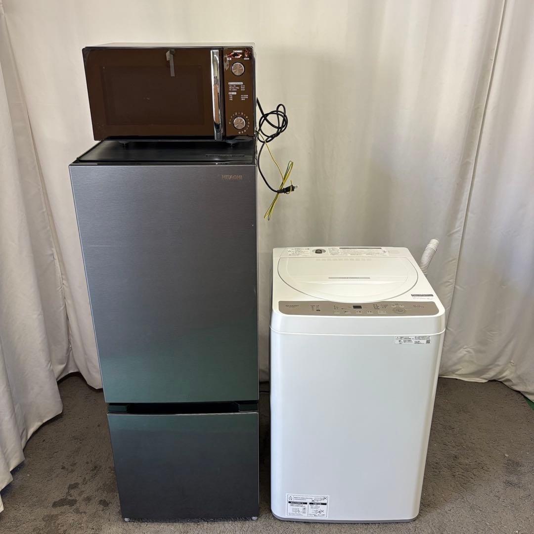 ★167　冷蔵庫　洗濯機　電子レンジ　SHARP　一人暮らし　23年製　設置無料
