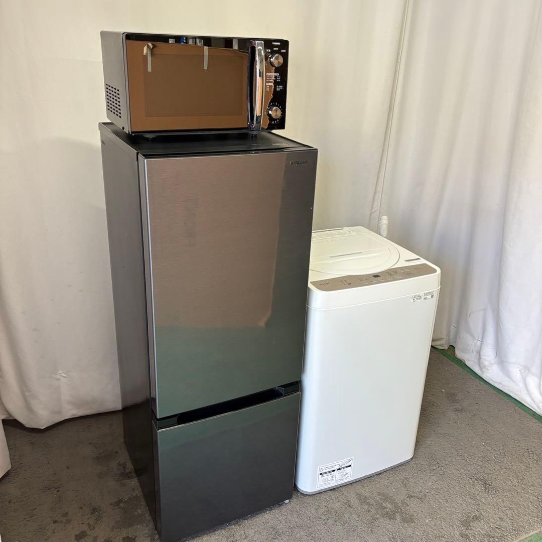 ★167　冷蔵庫　洗濯機　電子レンジ　SHARP　一人暮らし　23年製　設置無料