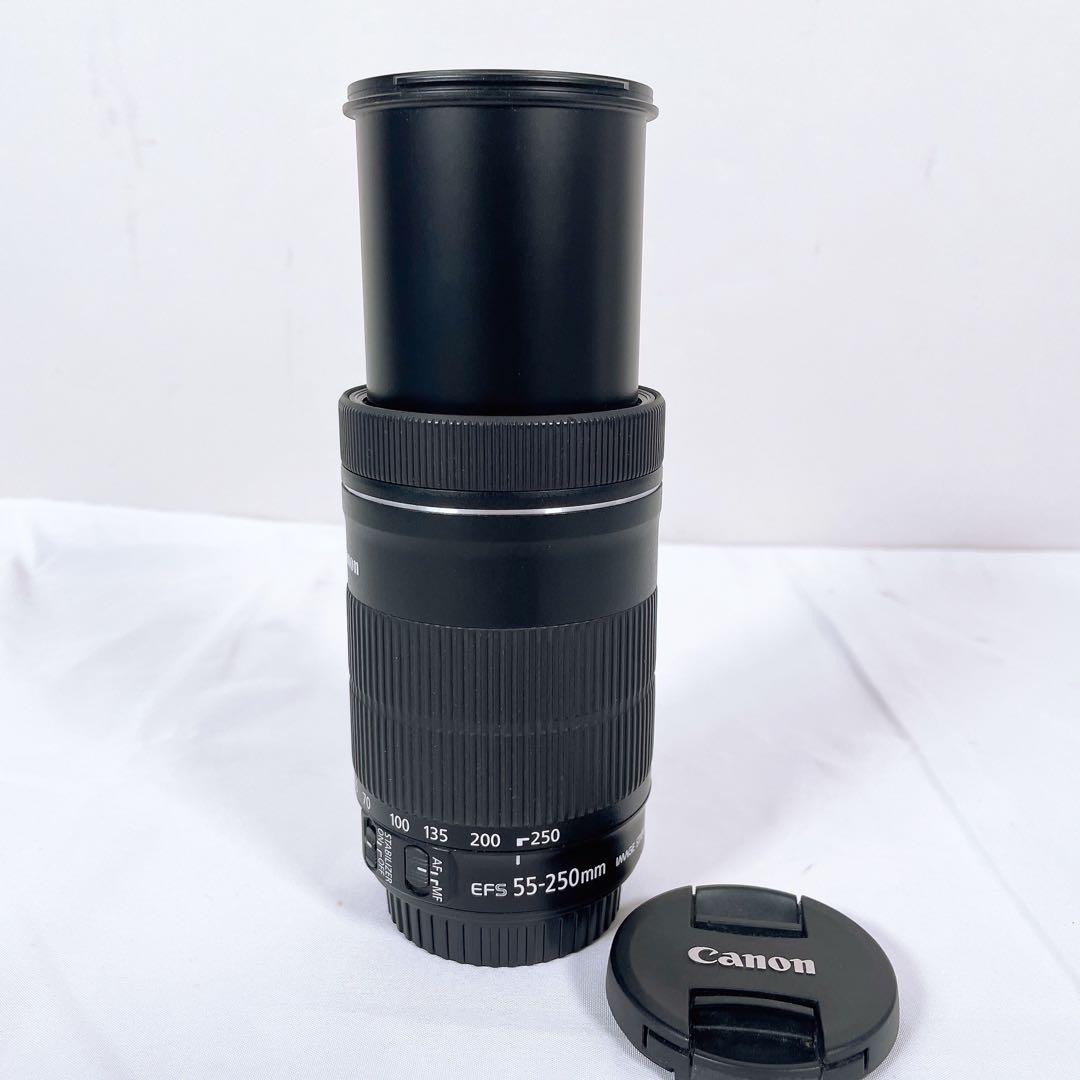 ②【美品】 Canon EF-S 55-250mm IS STM 望遠レンズ