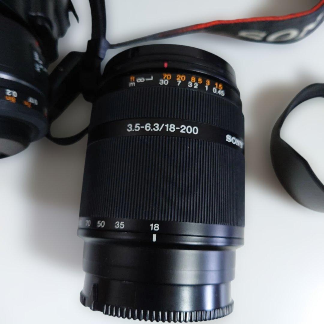 SONY ソニー α100 DSLR-A100 デジタル一眼レフカメラ　レンズ