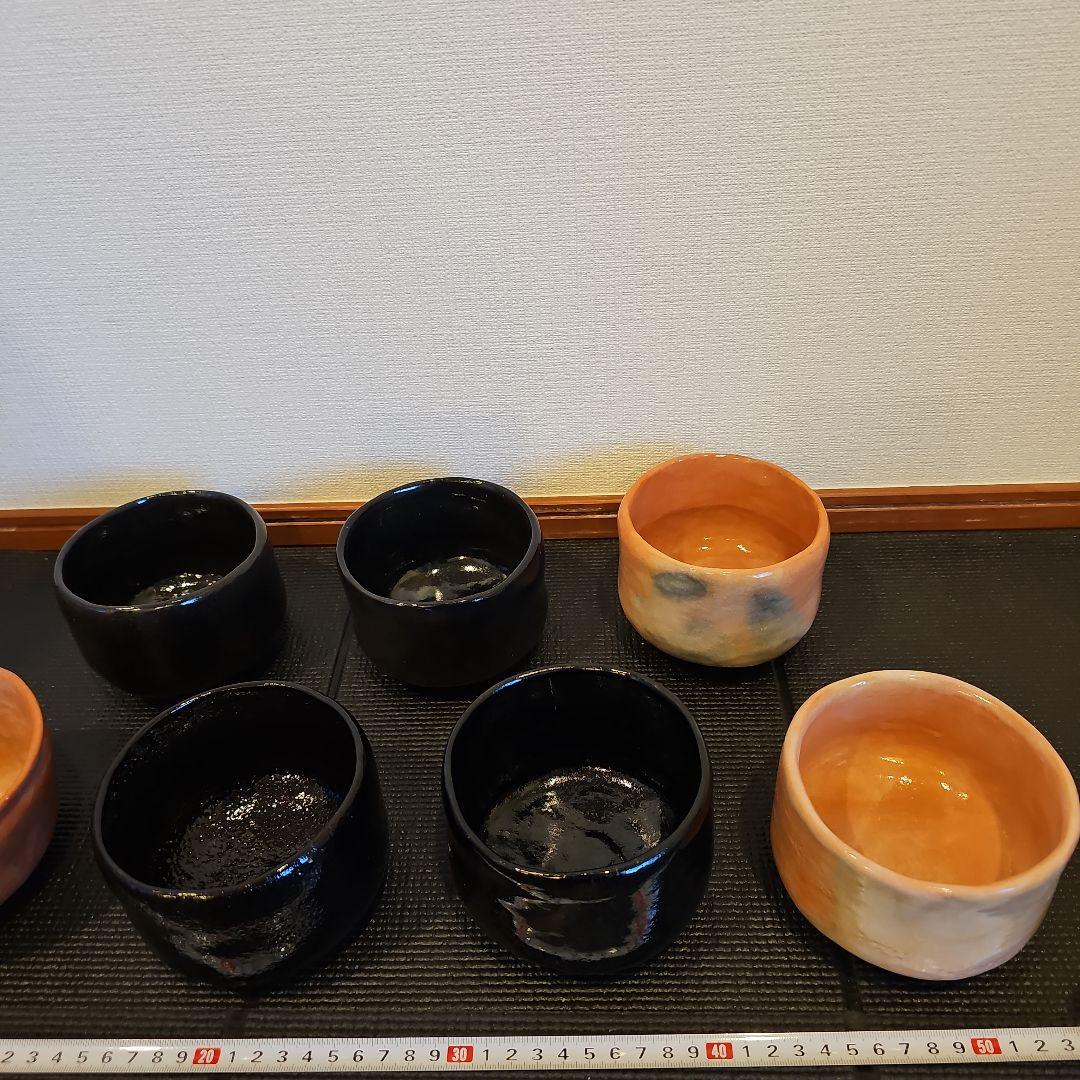 楽茶碗まとめセット7客おまけ