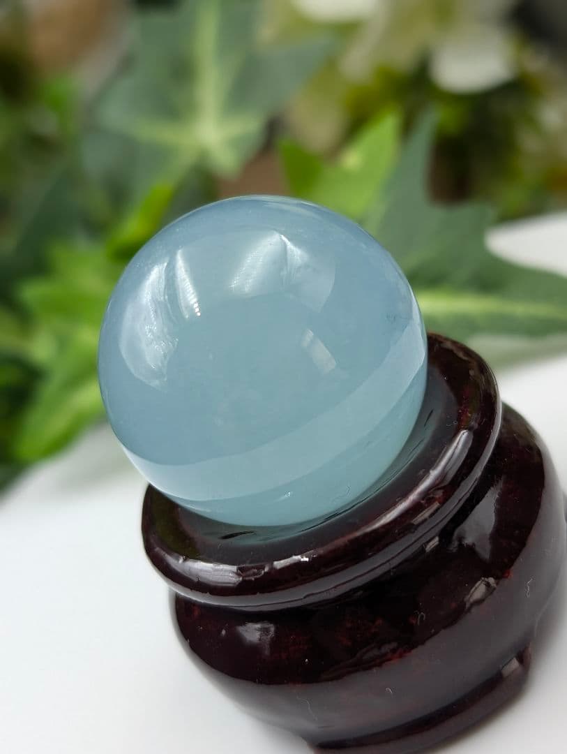36g　希少【アクアマリン】28.8mm　小型丸玉BS1