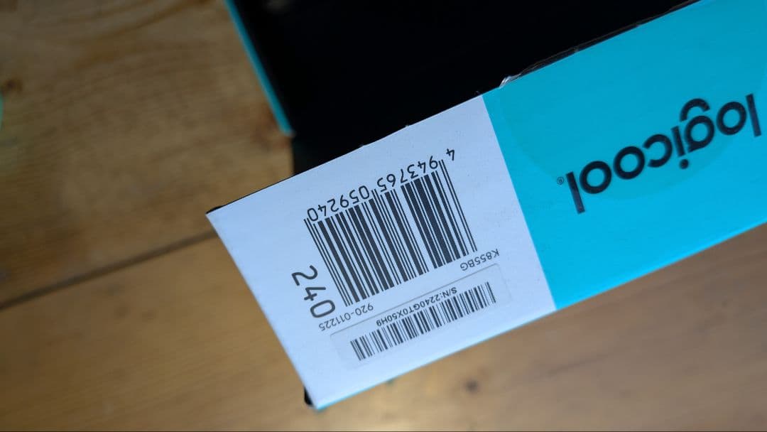 logicool K855 赤軸メカニカル アルミニウムデザイン 箱 付き