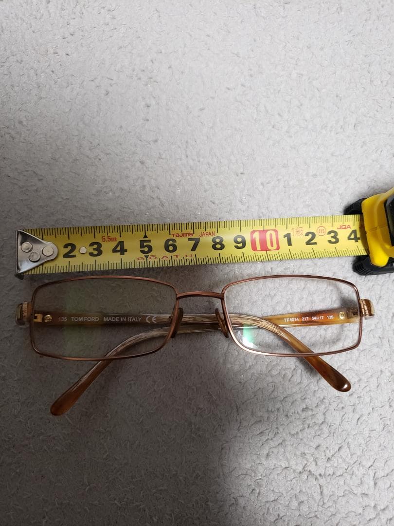 Tom ford TF5014 Eyewer イタリア製 スクエアメガネ 度入り