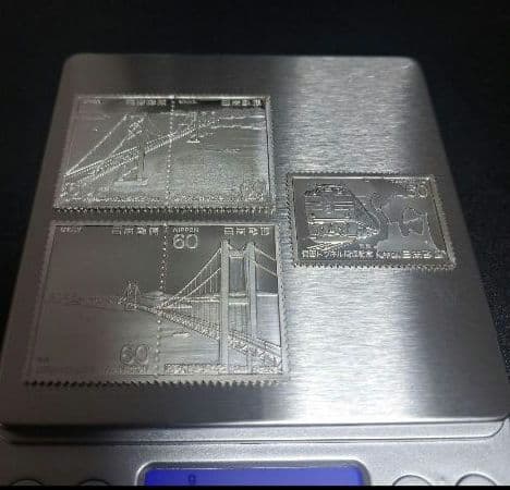 極美品　純銀レリーフ　3枚セット　日本製　限定品