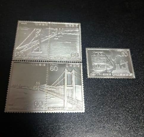 極美品　純銀レリーフ　3枚セット　日本製　限定品