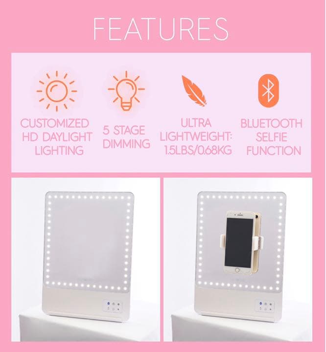 【新品・未開封】LED 化粧鏡
