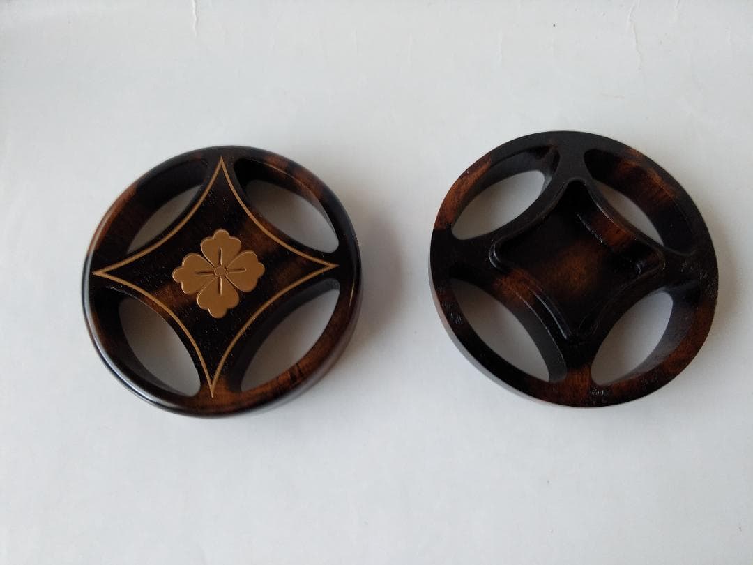 黒柿 七宝香合 蒔絵師 岡本康伸 作 香合 茶道具 懐石道具 共箱 栞 新品