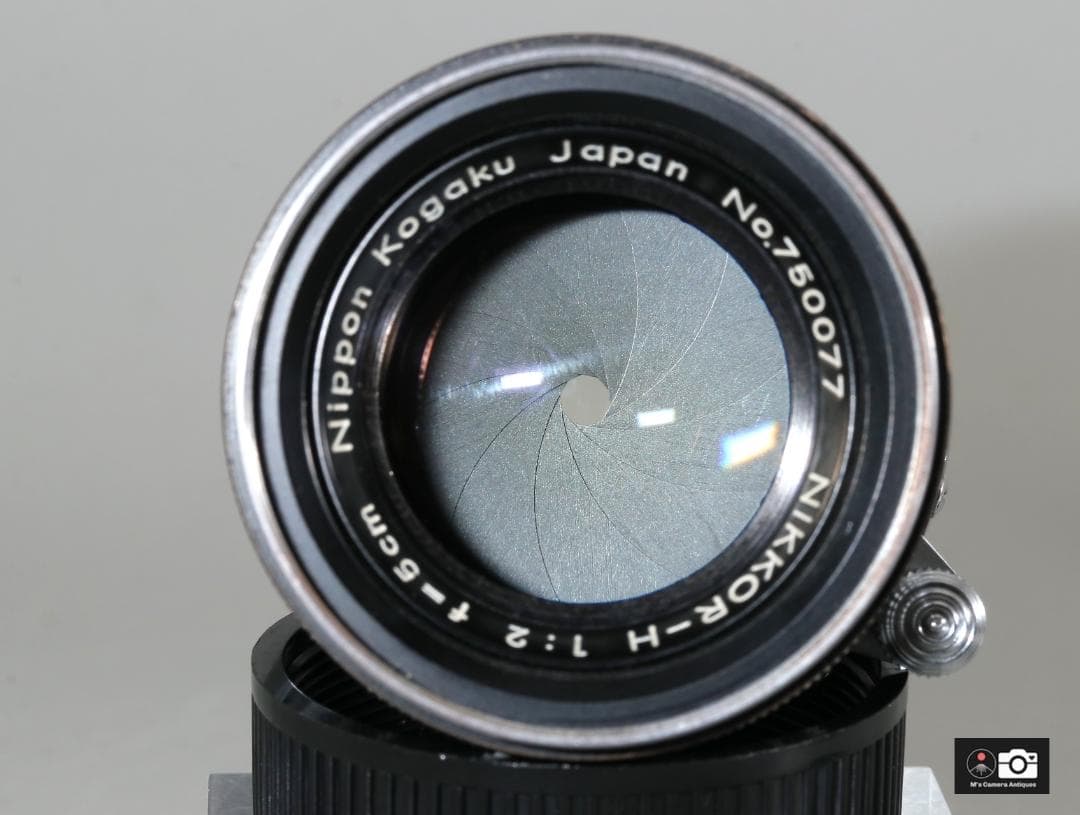 実用良品Nikkor H 5ｃm F/2 黒帯ライカＬ３９レンズ整備済