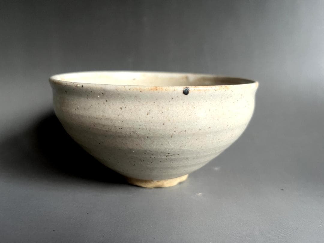 茶碗■水野愚陶 笠原山窯 粉引 薬師寺茶碗 高田好胤師 好 美濃焼 骨董品■