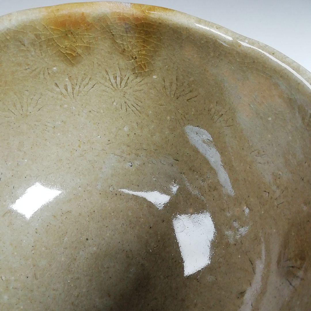 Ｗ３７３　茶碗　『虫明焼』『黒井千佐 作』　共箱　抹茶碗　茶道具
