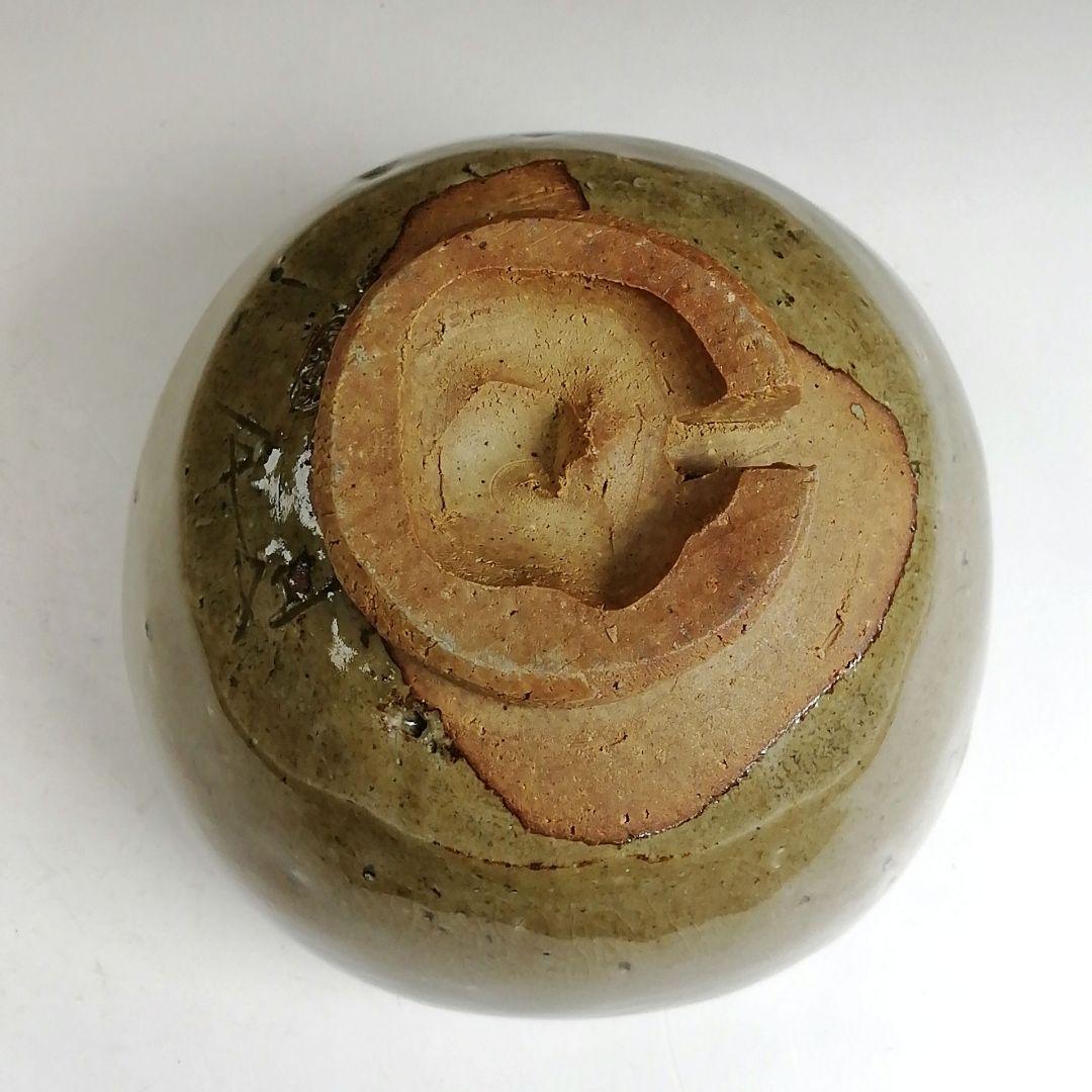 Ｗ３７３　茶碗　『虫明焼』『黒井千佐 作』　共箱　抹茶碗　茶道具