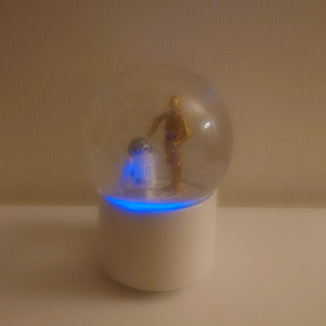 スターウォーズ スノーグローブ スピーカー R2-D2＆C-3PO