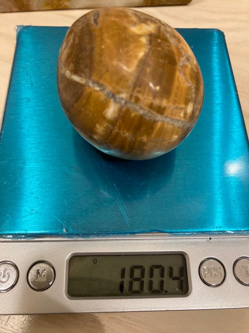 天然石 卵型オブジェ 、スクエア　3点セット