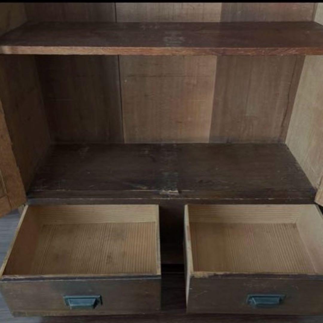 ◻️古道具 ◻️モール硝子収納棚