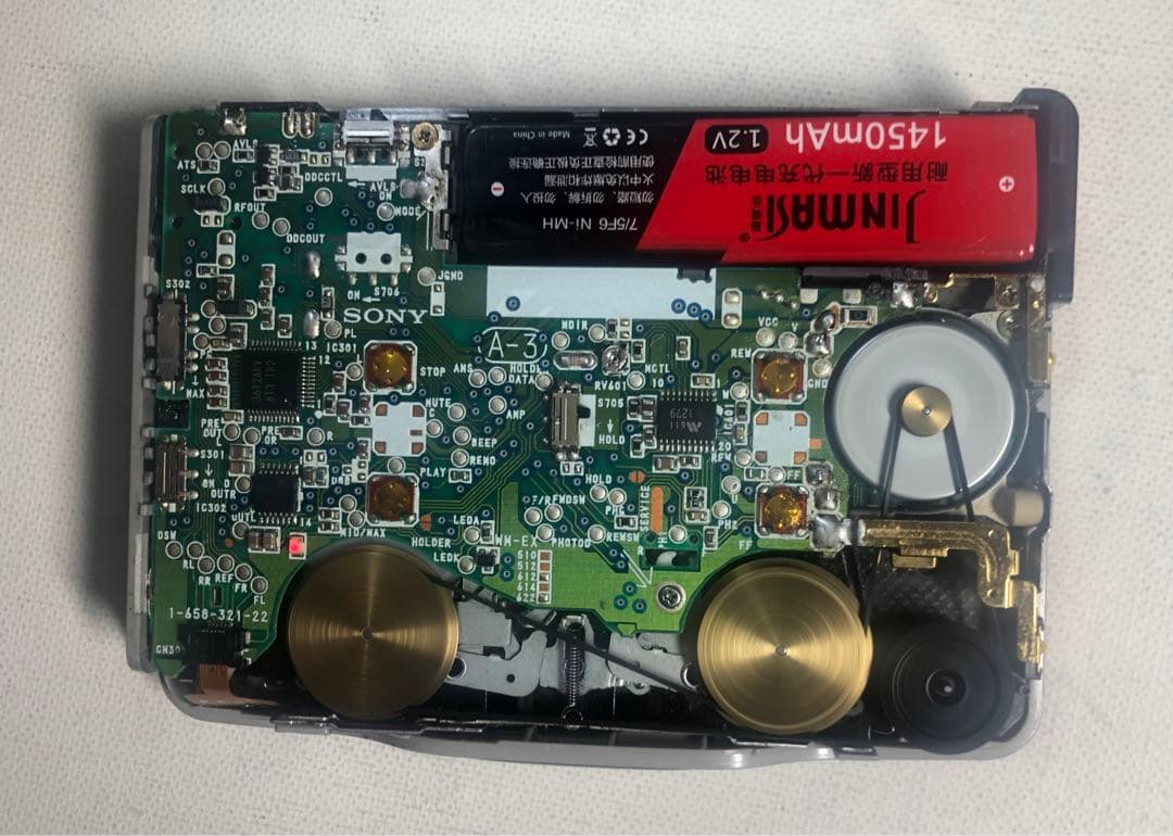 ワウフラ咽び泣くWM-EX622ブラックSONYカセットウォークマン可動品K