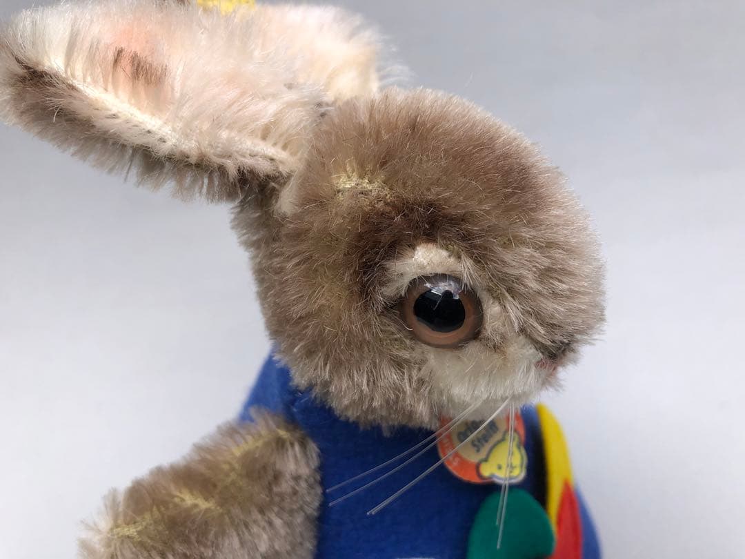 Steiff　ウサギのギフトカバー　Betthupferlhase　青オールID