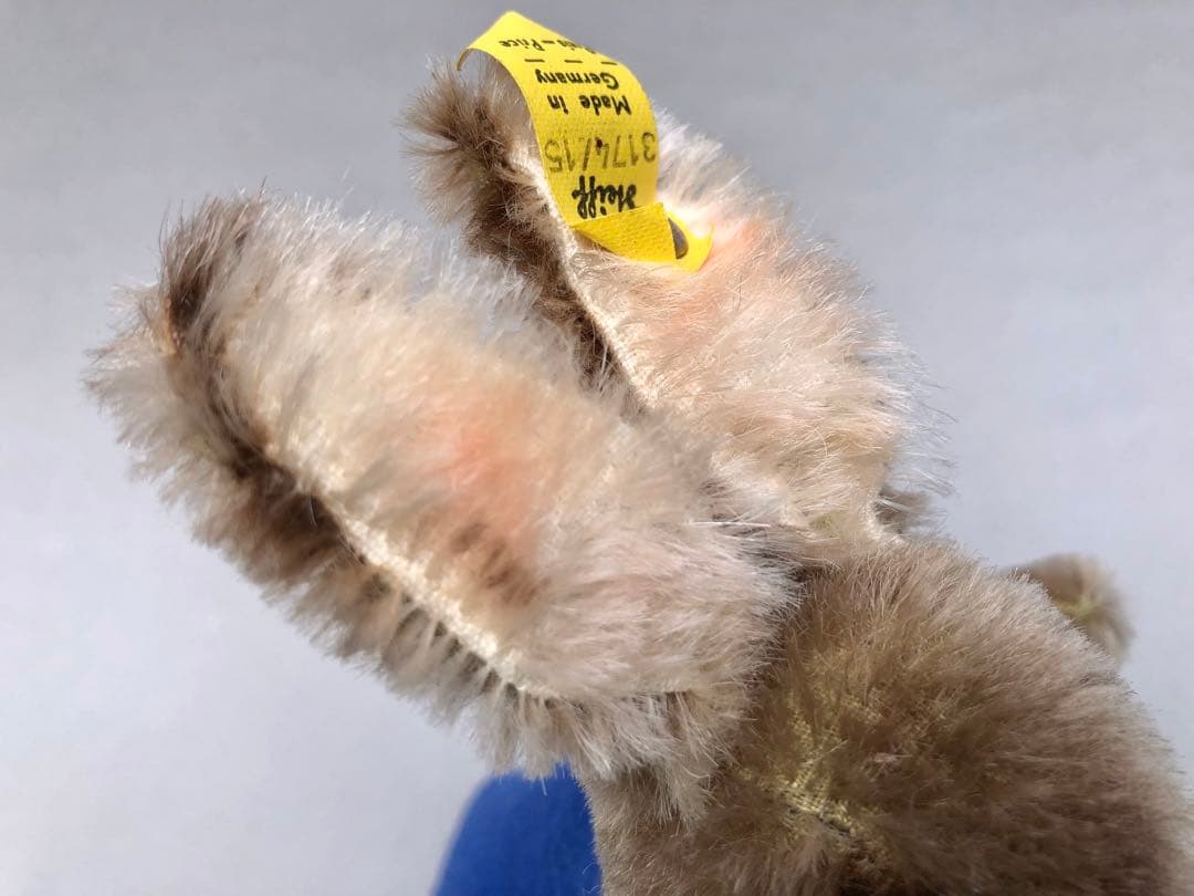 Steiff　ウサギのギフトカバー　Betthupferlhase　青オールID