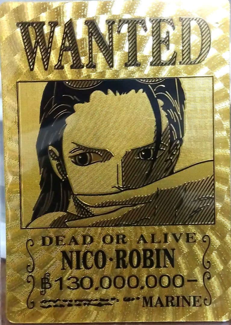 ナミ　WANTED カード　手配書　ワンピース　黄金カード　6枚