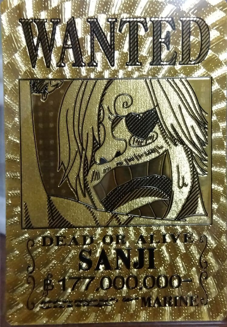 ナミ　WANTED カード　手配書　ワンピース　黄金カード　6枚