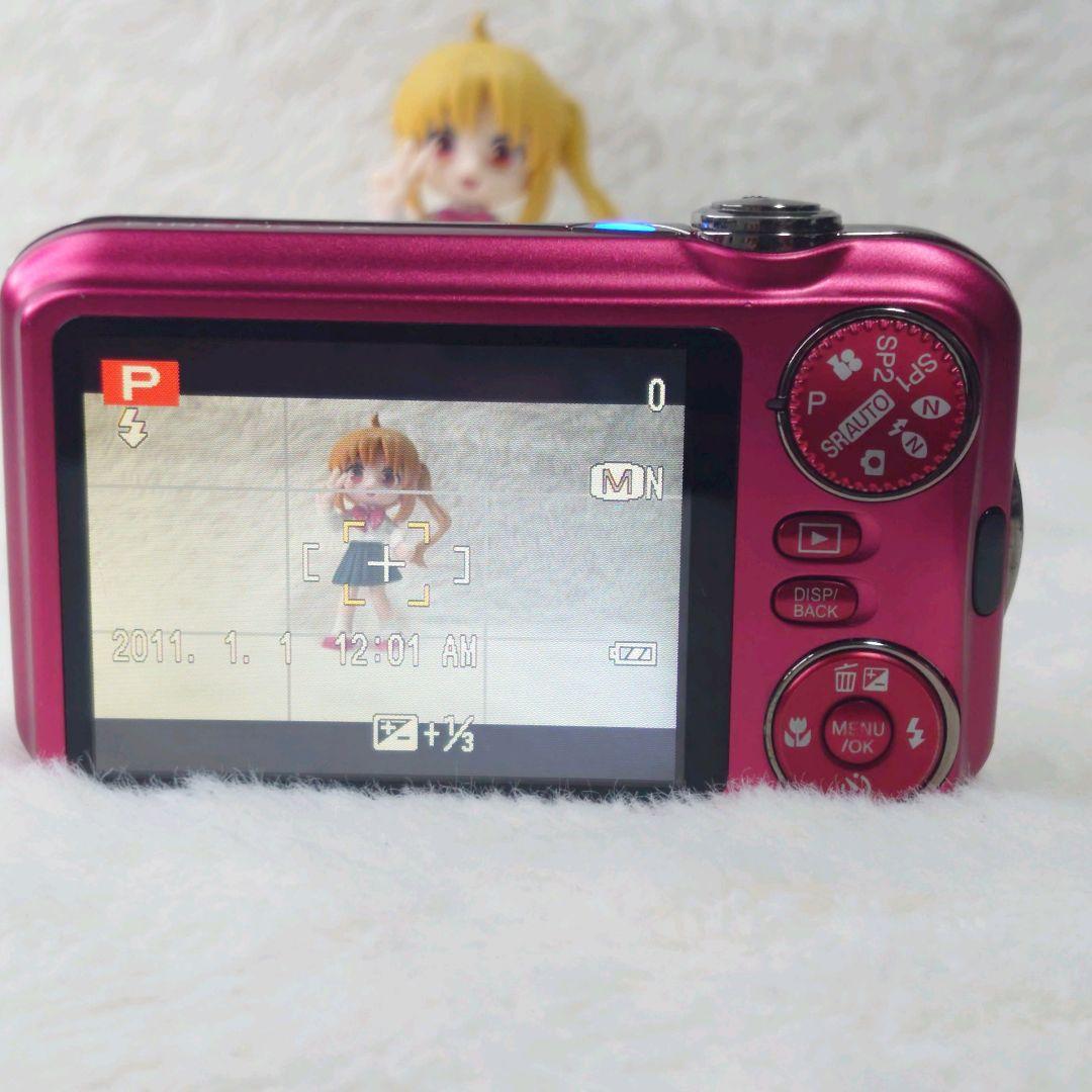 ✨動作品✨FUJIFILM FinePix JX400 レッド デジカメ