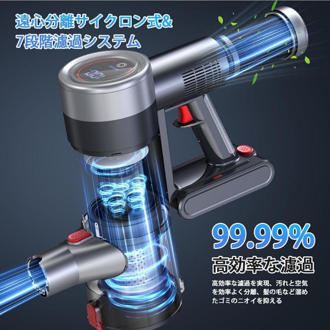 掃除機 コードレス【2026衝撃的デビュー！135Kpa超強力吸引＆業界軽量】