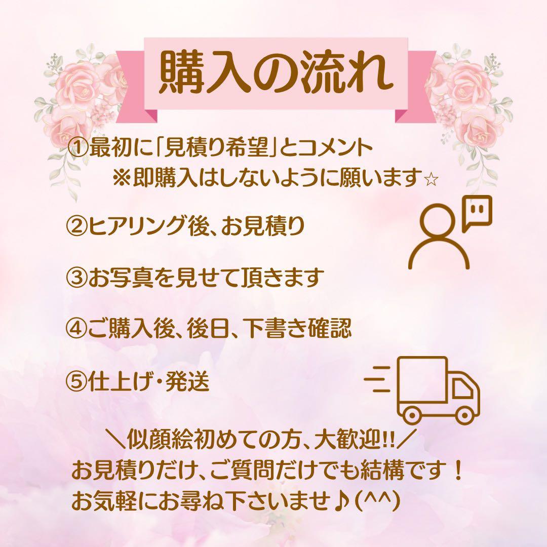 似顔絵オーダー　誕生日　記念日　金婚式　退職祝い　プレゼント　入学祝い