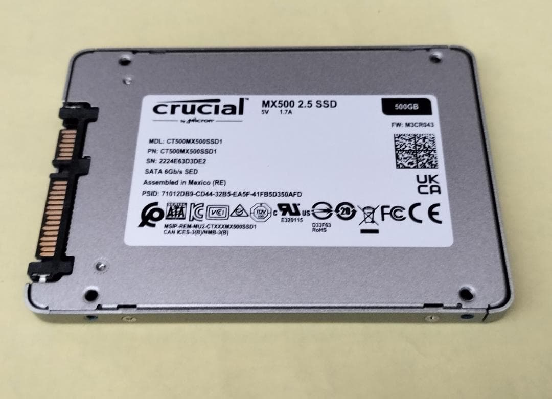 crucial MX500 CT500MX500SSD1 500GB SSD ①