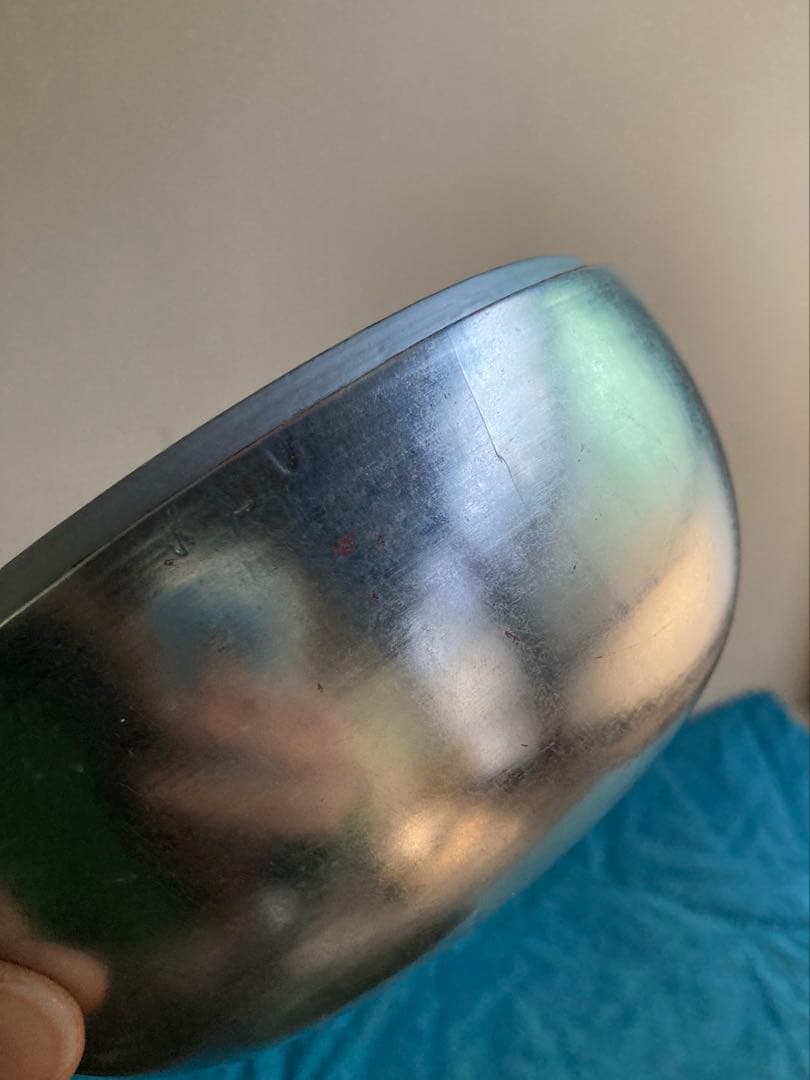 古道具　銀塗菓子盆　漆器