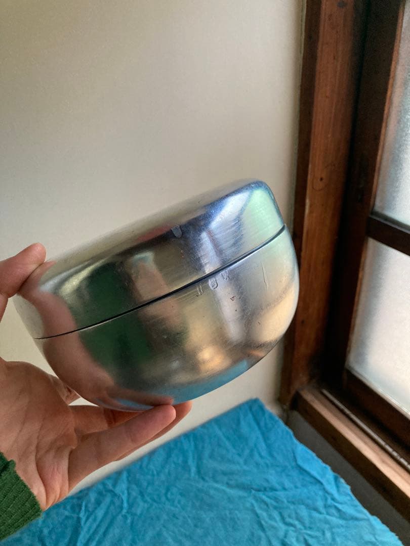 古道具　銀塗菓子盆　漆器