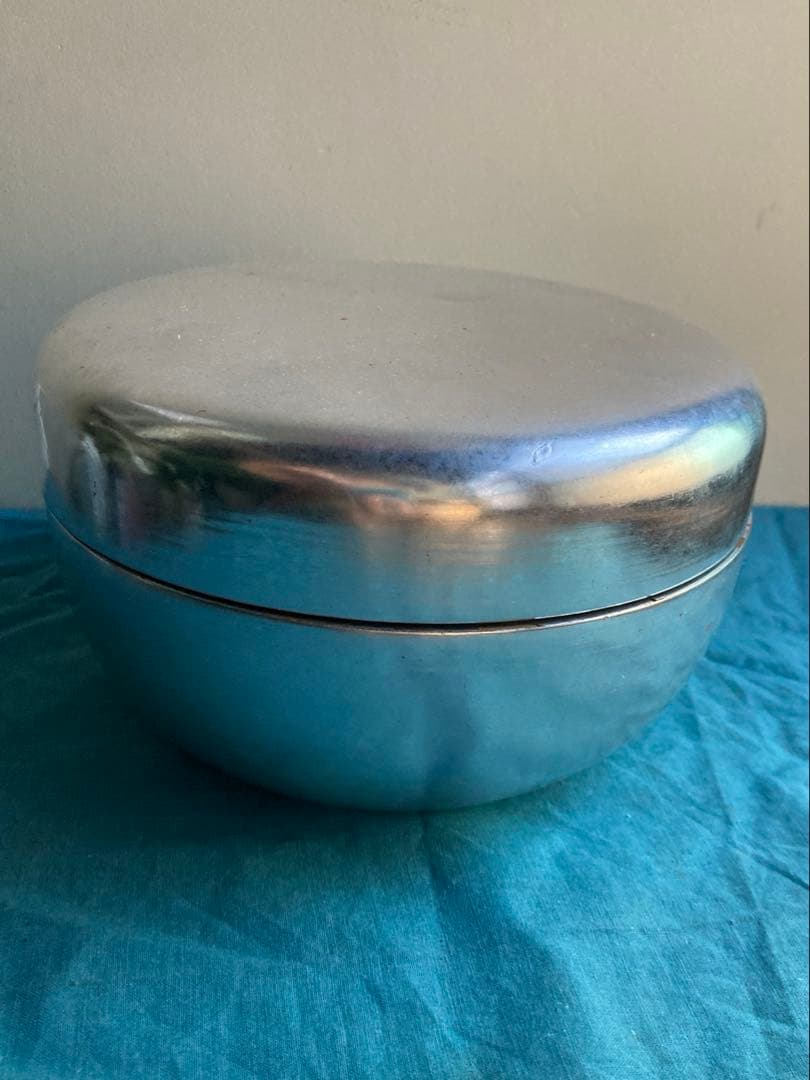 古道具　銀塗菓子盆　漆器