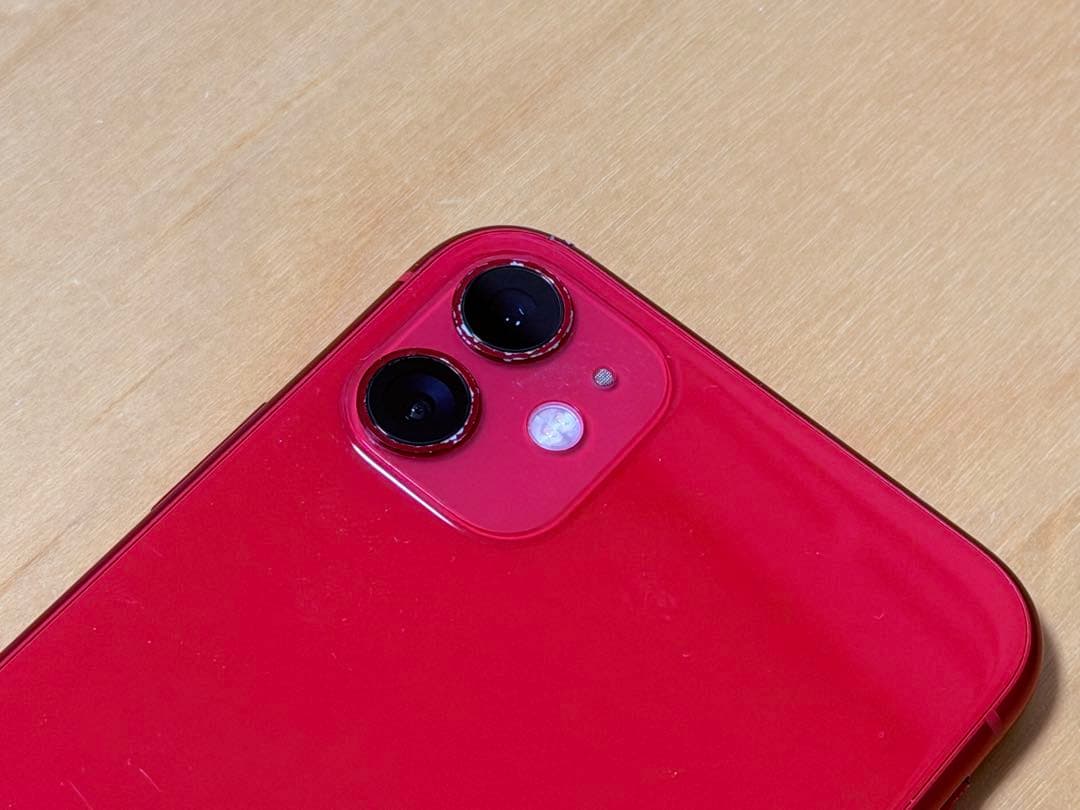 iPhone 11 レッド 128GB バッテリー100% SIMフリー
