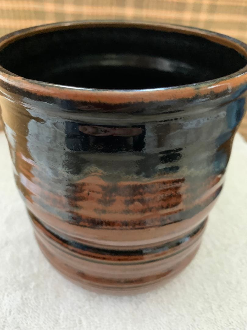 【茶道具】藤山造　古瀬戸一重口水指（紙箱）