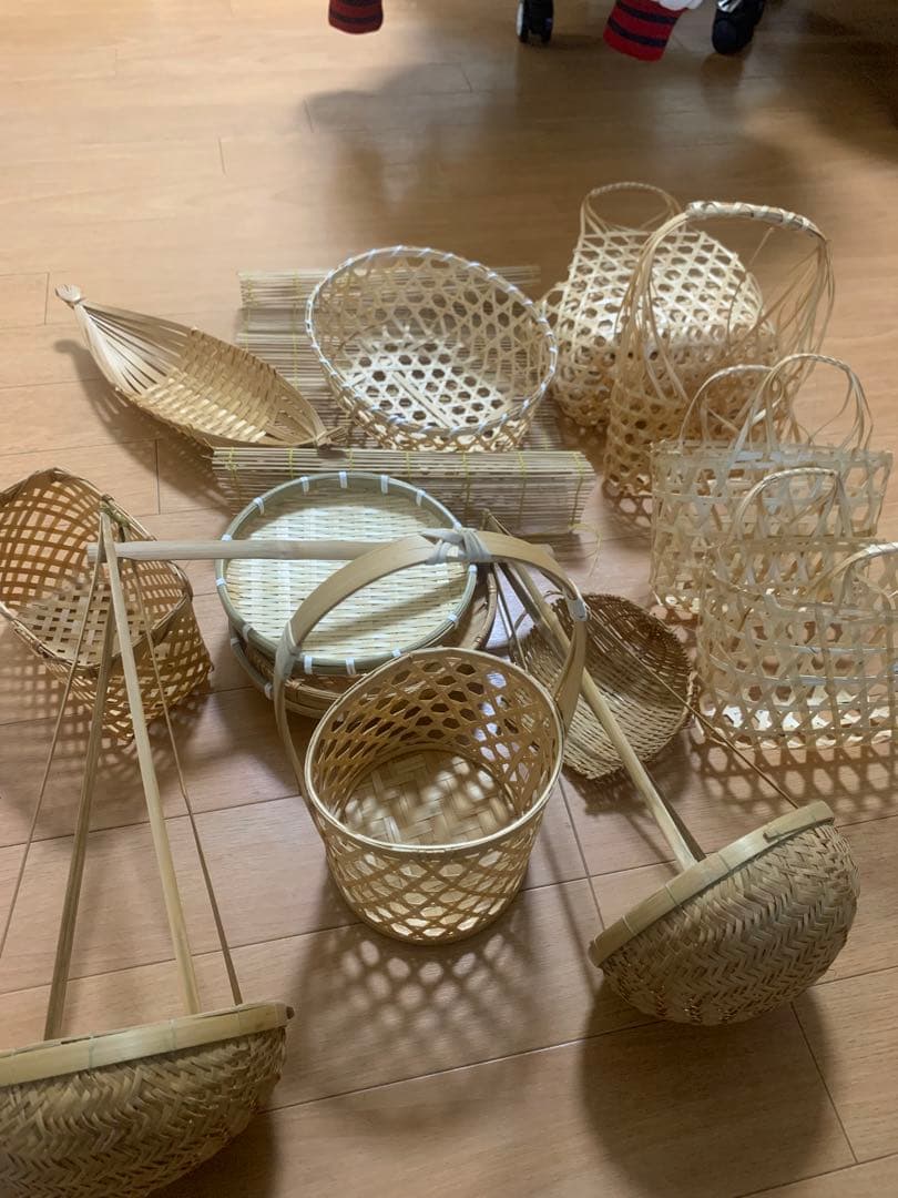 竹製バスケットセット