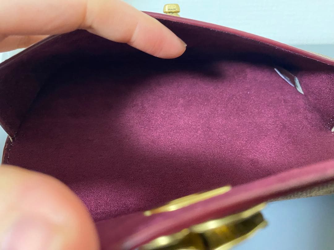 COACH サングラス眼鏡ケース バッグ チャーム シグネチャー キャンバス