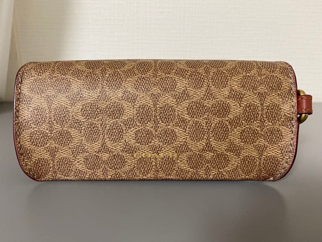 COACH サングラス眼鏡ケース バッグ チャーム シグネチャー キャンバス