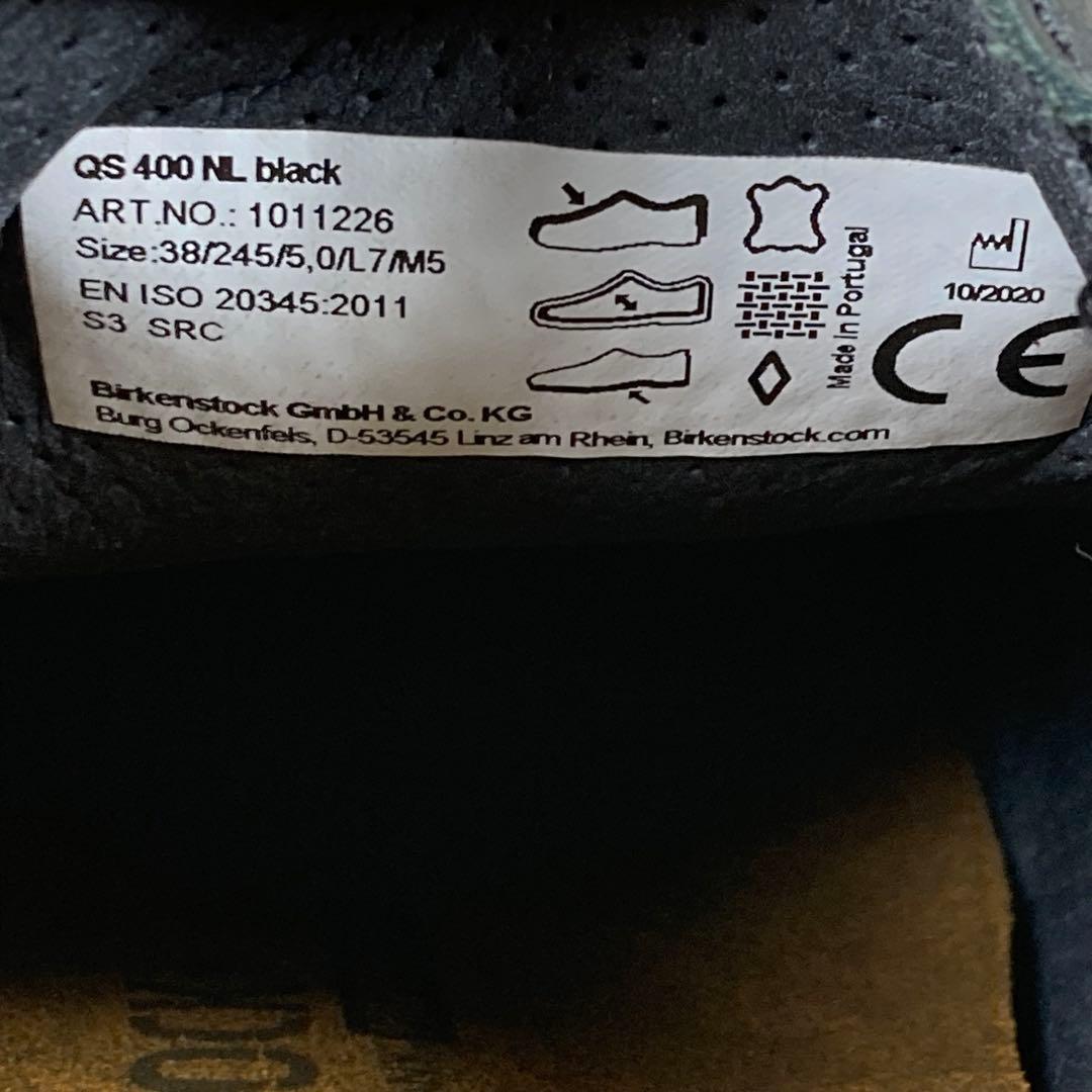 『極美品』BIRKENSTOCK QS 400 安全靴 スリッポン ブラック 黒