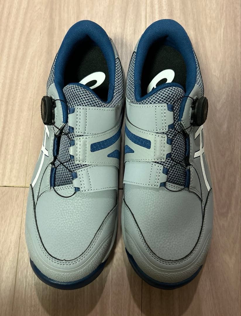 【新品未使用】asicsアシックス ウィンジョブ ローカット 安全靴 グレー色