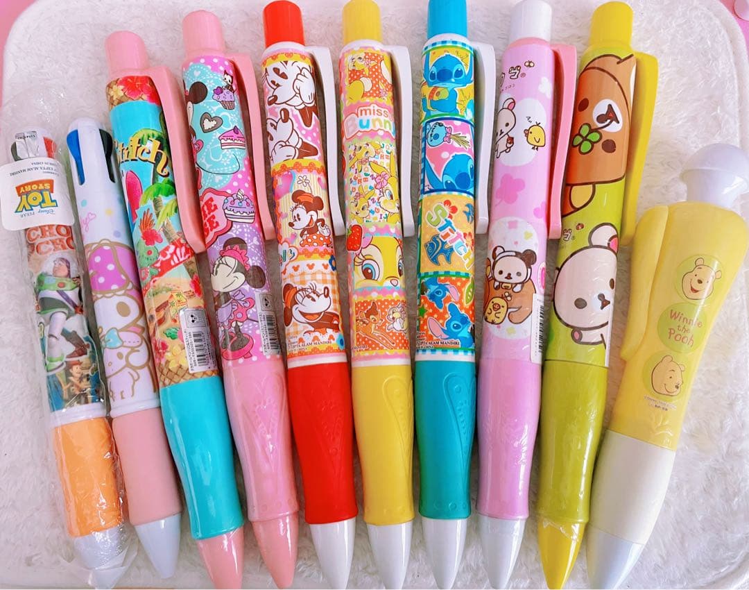 【10本セット】ディズニー　bigビッグボールペン　ミスバニー　スティッチ　レア
