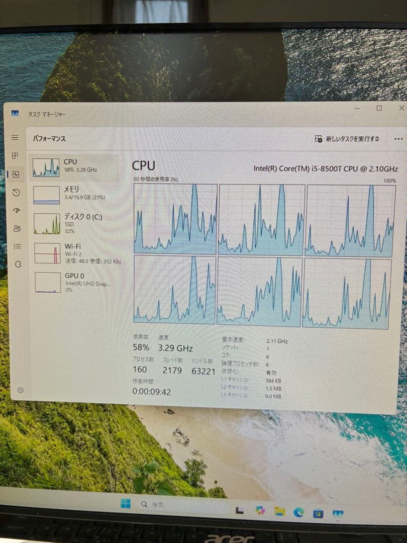 ミニPC Lenovo M720q i5 16GB SSD512GB WiFi