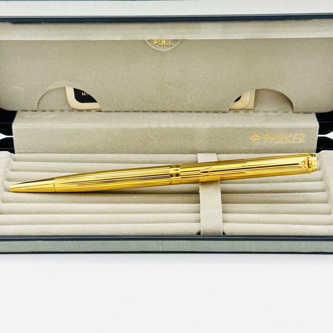 極美品 パーカー PARKER ゴールド ボールペン PL 刻印 フランス 希少