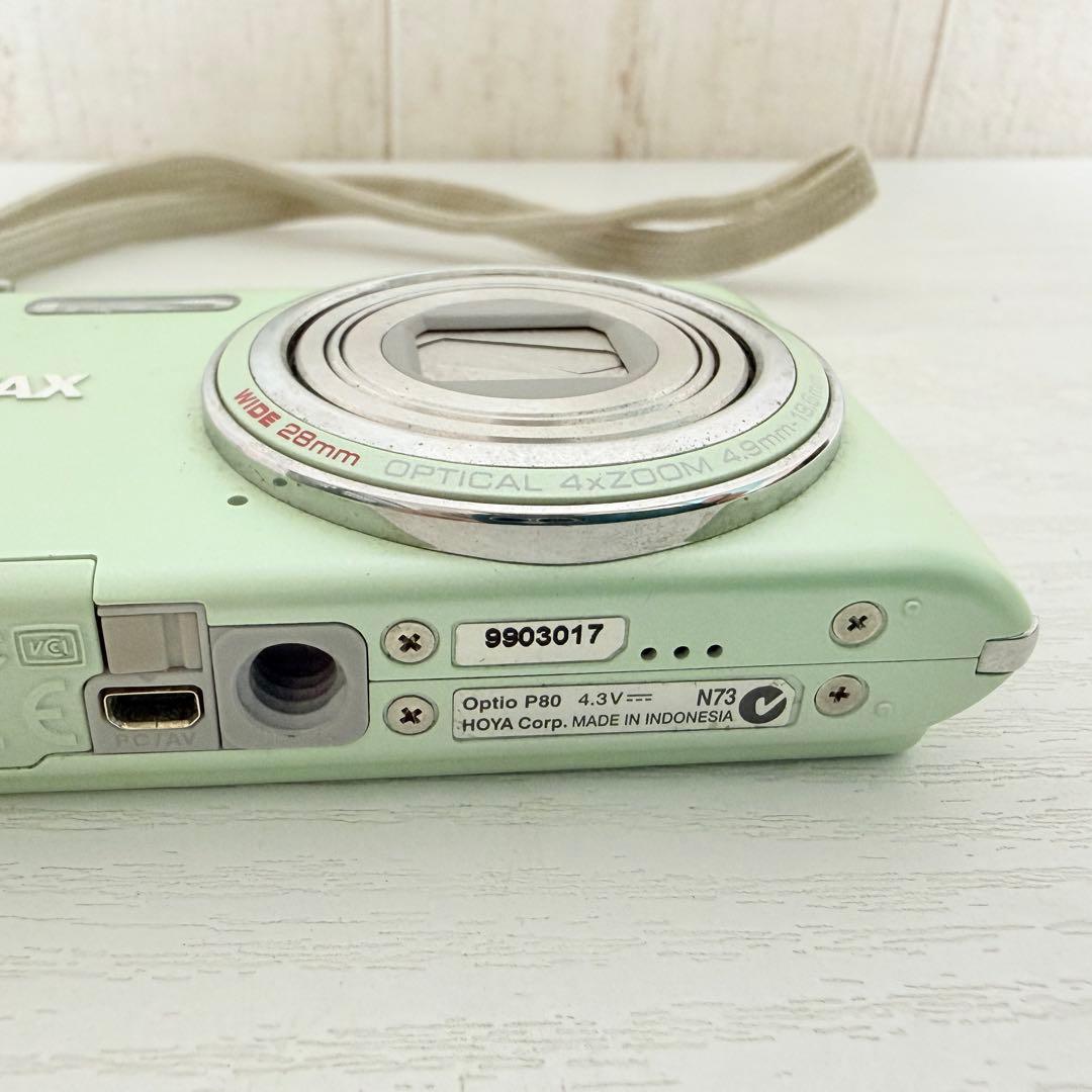 【レアカラー】PENTAX Optio P80 ピスタチオグリーン デジカメ