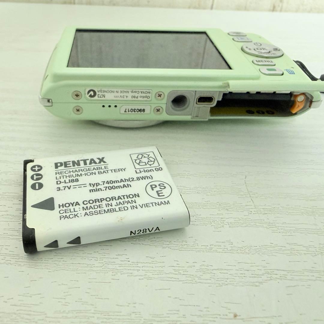 【レアカラー】PENTAX Optio P80 ピスタチオグリーン デジカメ