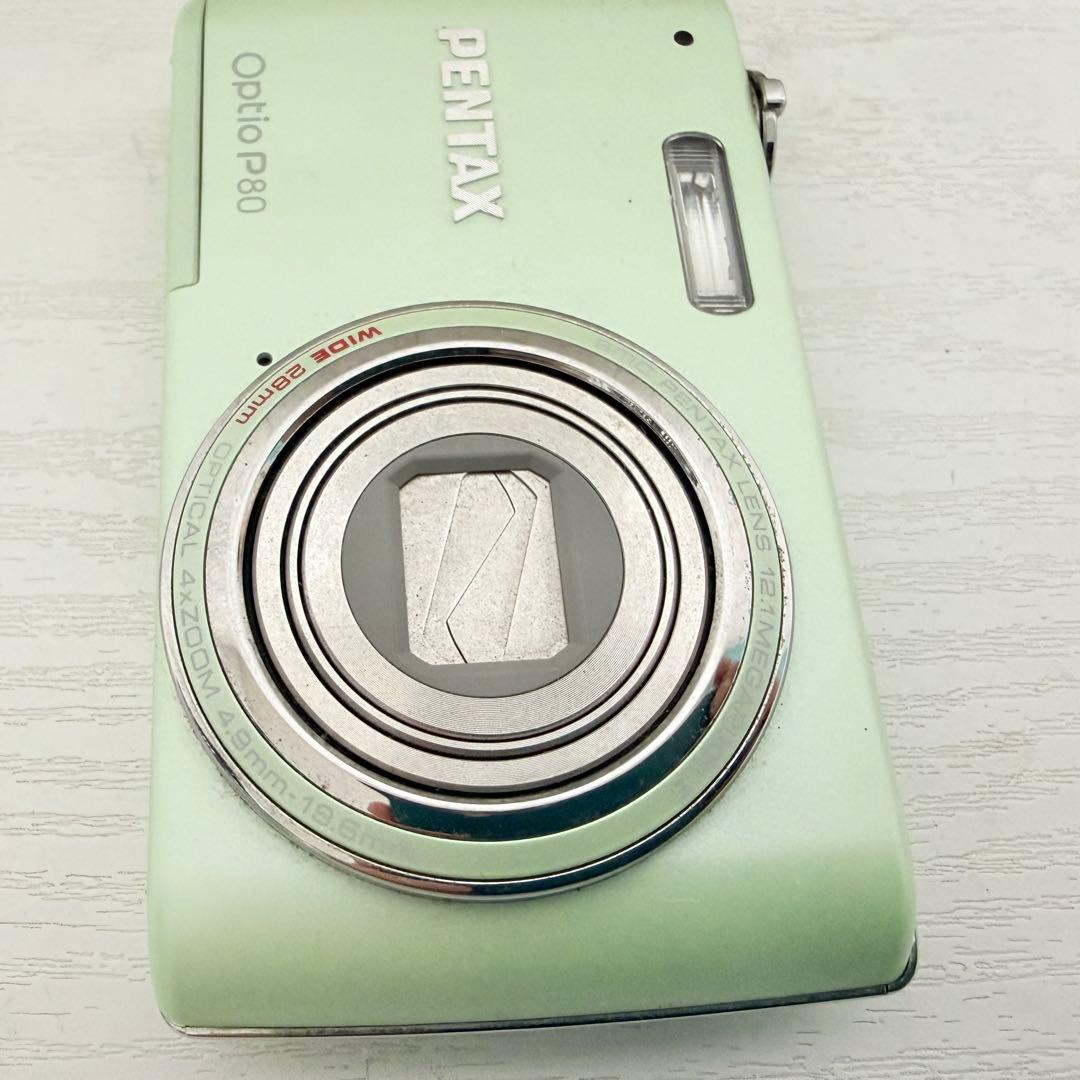 【レアカラー】PENTAX Optio P80 ピスタチオグリーン デジカメ