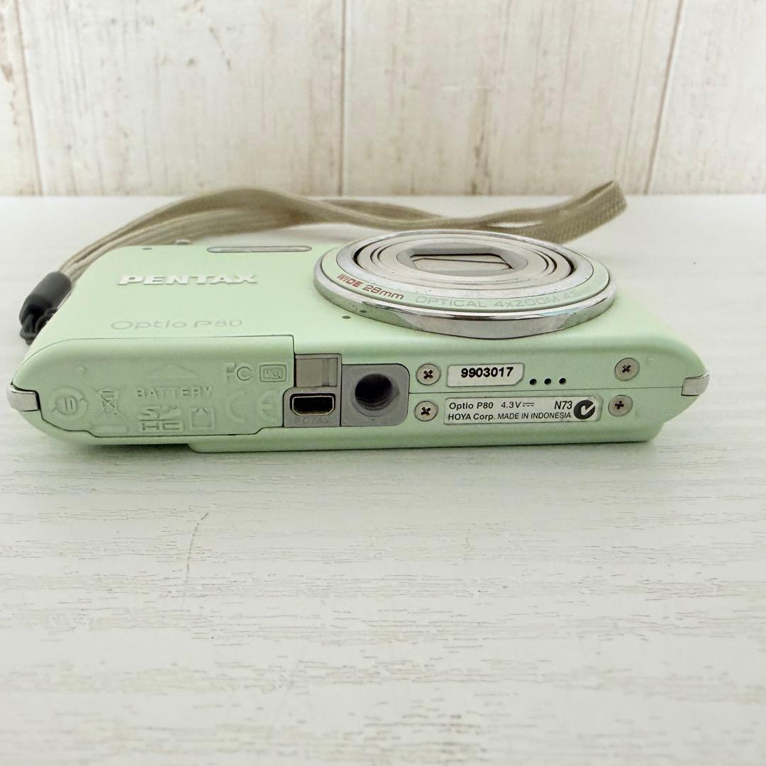 【レアカラー】PENTAX Optio P80 ピスタチオグリーン デジカメ